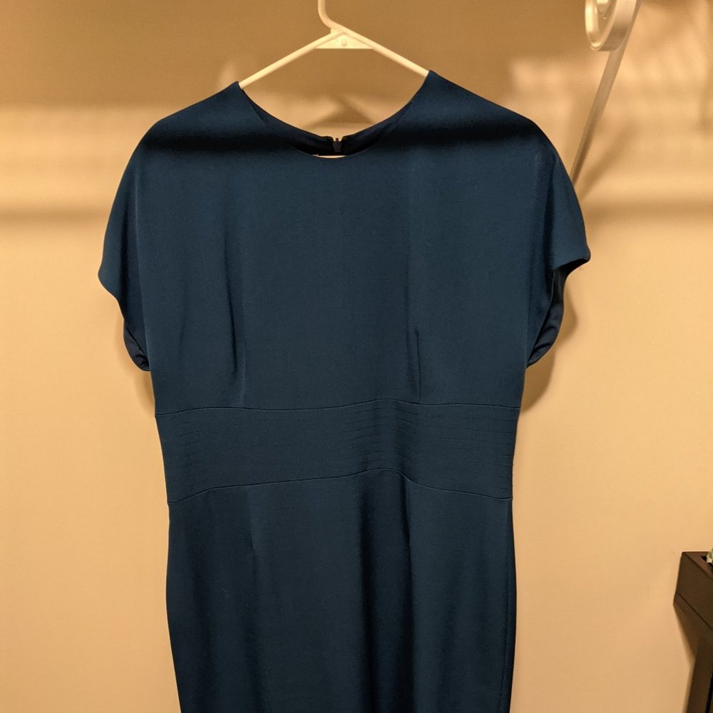 Ann Klein Royal Blue Sheath Dress - Size 14